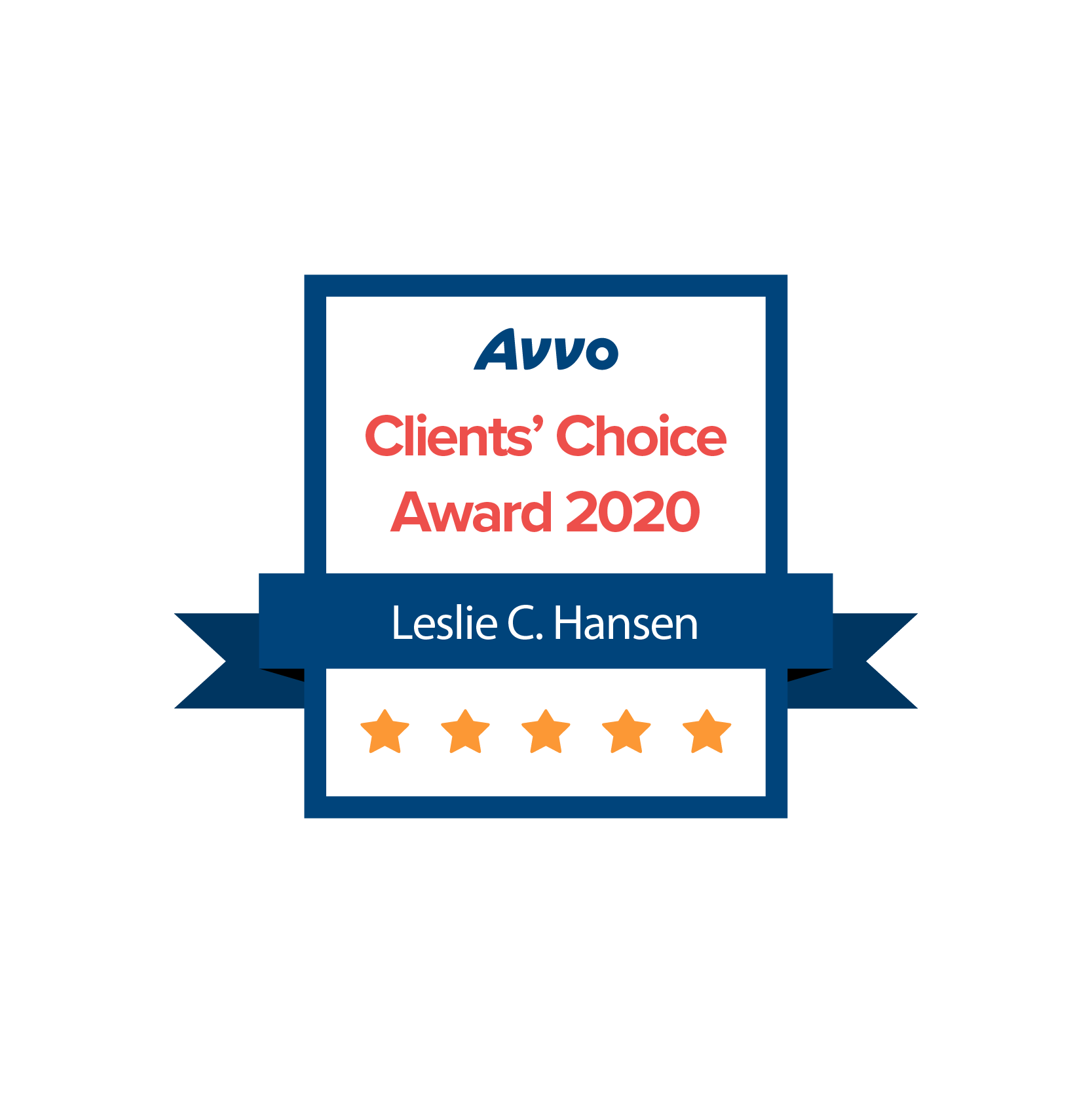 Avvo Clients’ Choice – Leslie Hansen