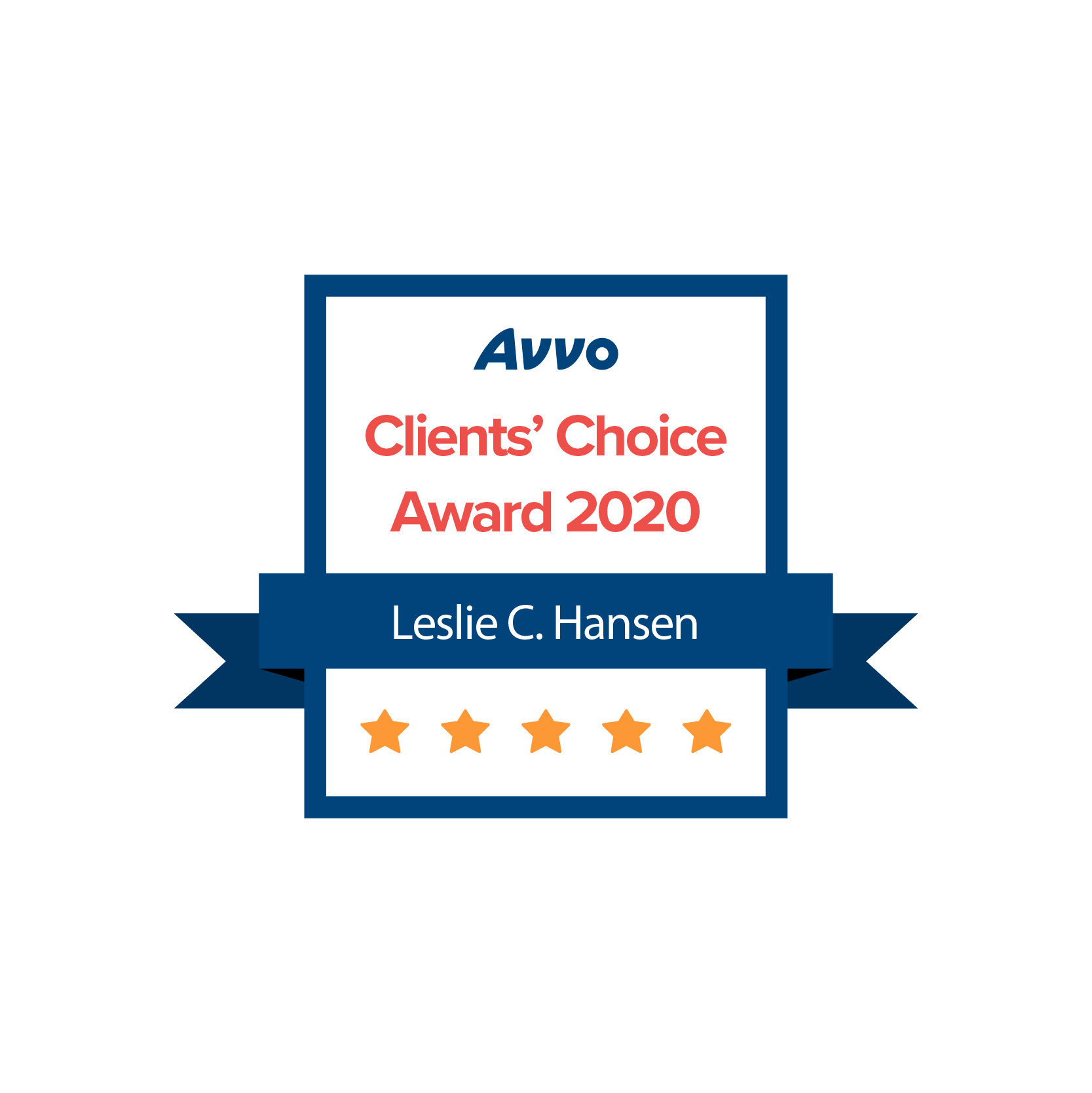 Avvo Clients’ Choice – Leslie Hansen